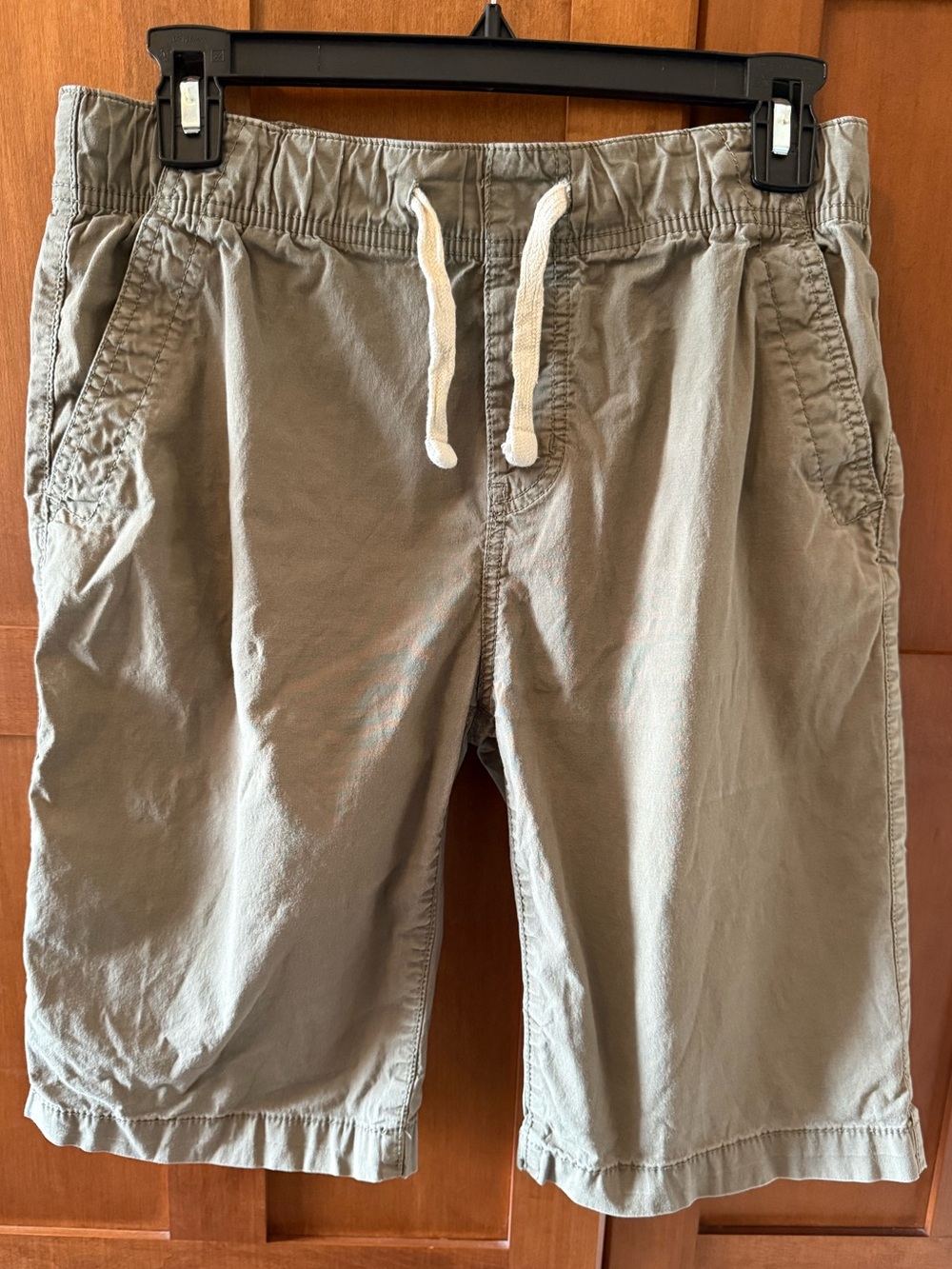 Lucky Brand Boys Pull-On Stretch Chino Shorts - Large (14/16) Khaki / Olive